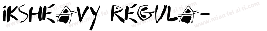 IKSHeavy Regula字体转换